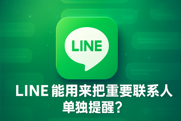 LINE能用来把重要联系人单独提醒？