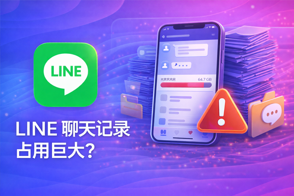 LINE 聊天记录占用巨大？