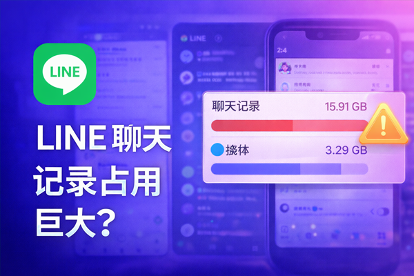 LINE 聊天记录占用巨大？
