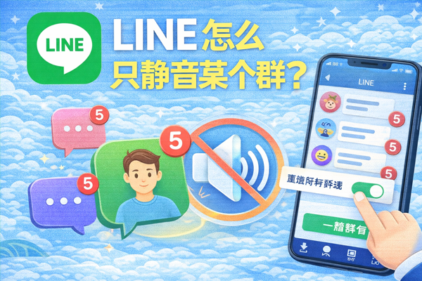 LINE 怎么只静音某个联系人？
