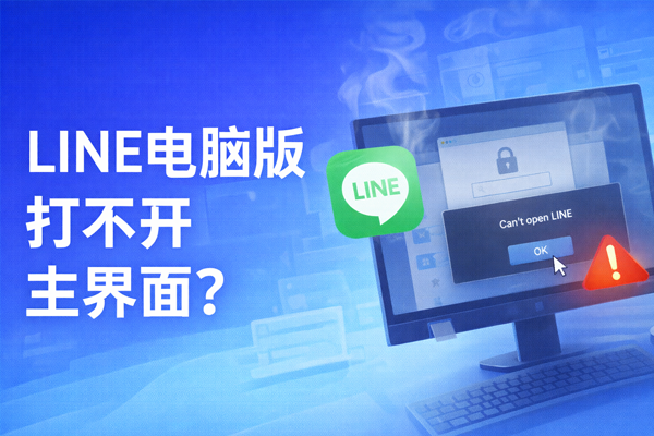 LINE电脑版打不开主界面？