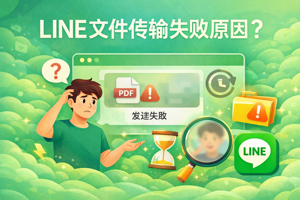 LINE 文件传输失败原因？